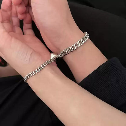 Heart Shaped Magnetic Couple Bracelet