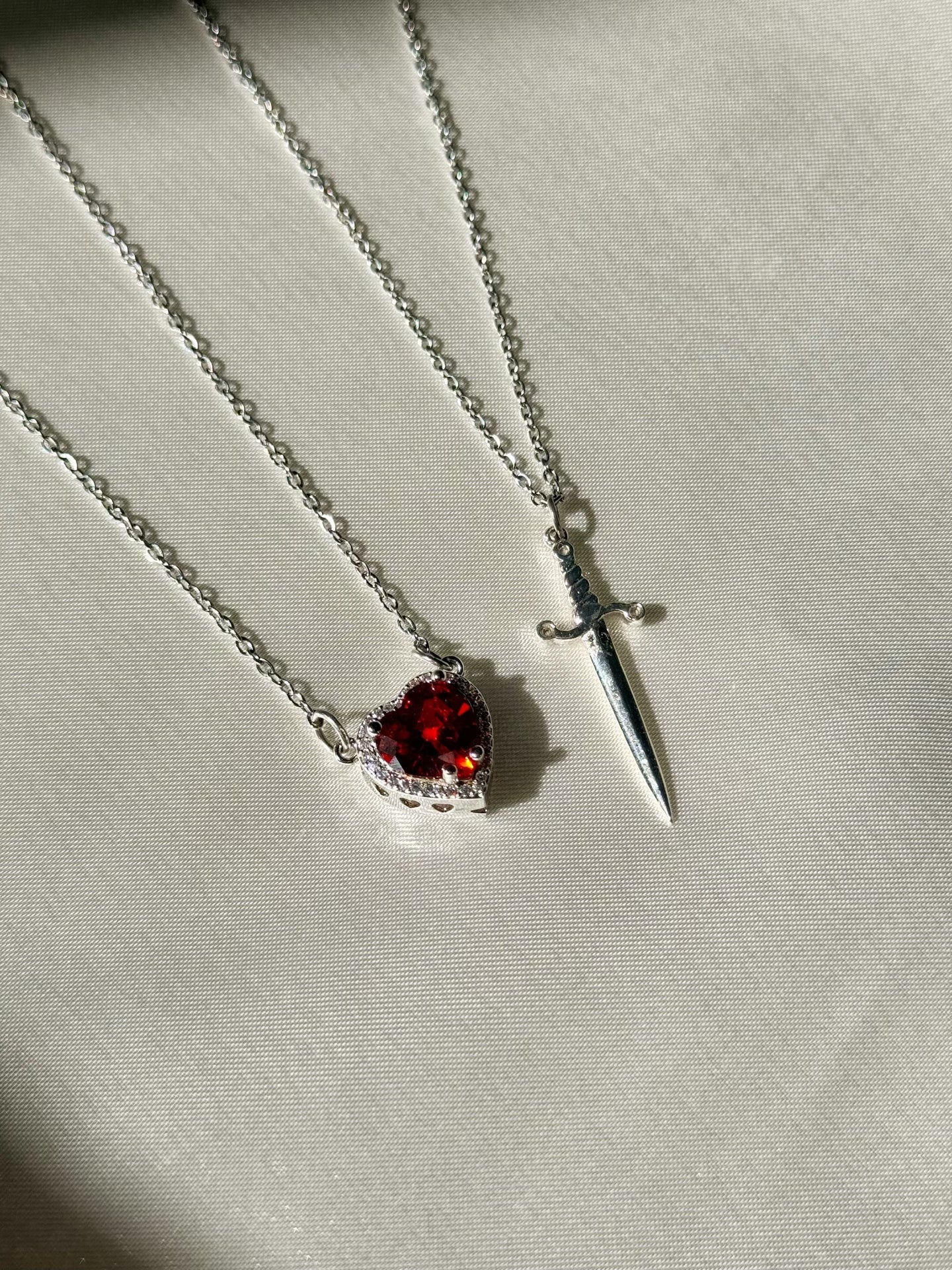 Heart & Sword Necklace