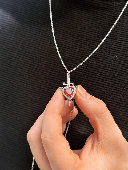 Heart & Sword Necklace