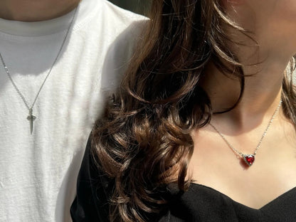 Heart & Sword Necklace